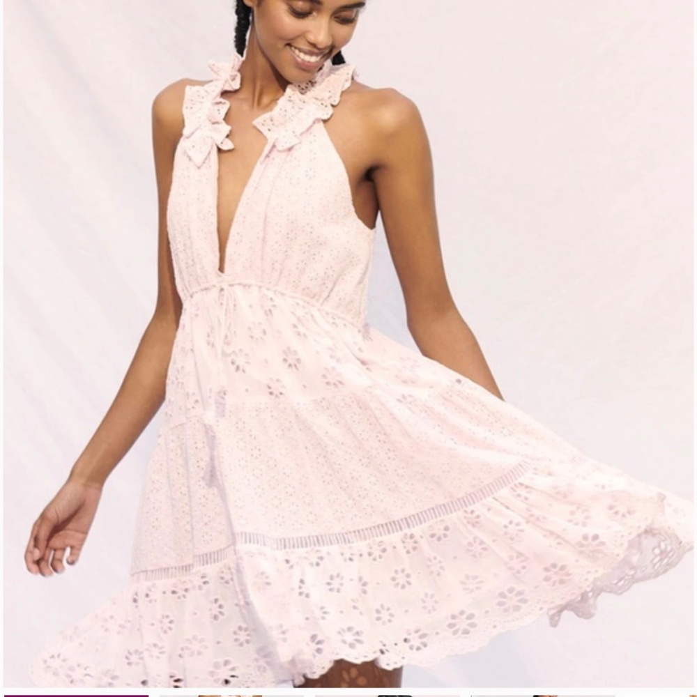 Saylor inset lace mini dress size L‎